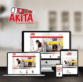Website kinh doanh dụng cụ bếp AKITA