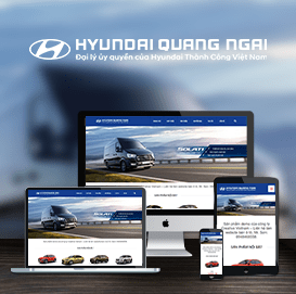 Mẫu website bán ô tô – Đại lý xe Hyundai